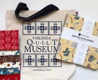 Precut Fabrics in a VQM Canvas bag